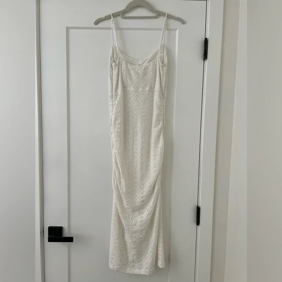 jonathan simkhai Moira Broderie Anglaise Midi Dress - Picture 5 of 7